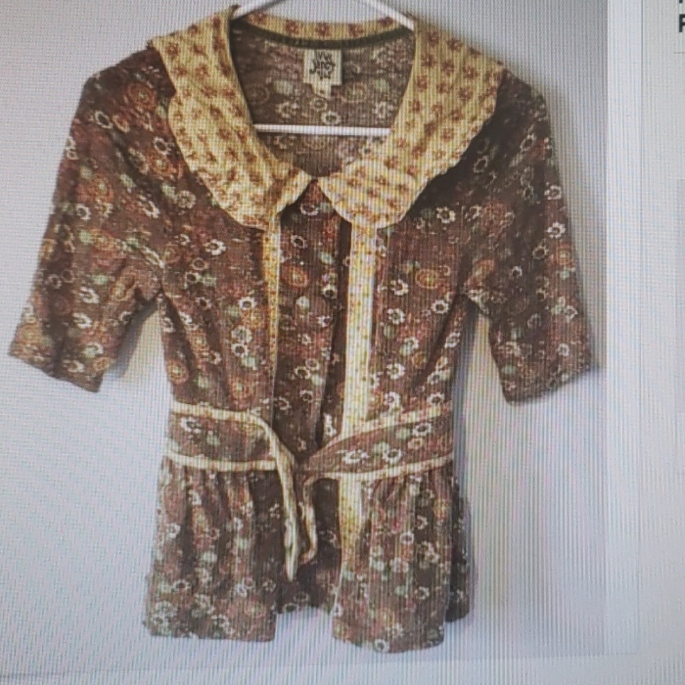 Ivy Jane Emvroidered Vintage Blouse Shirt